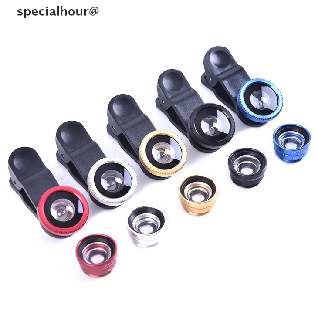 Bộ Lens Mắt Cá + Góc Rộng + Macro 3 Trong 1 Chuyên Dụng Cho Điện Thoại