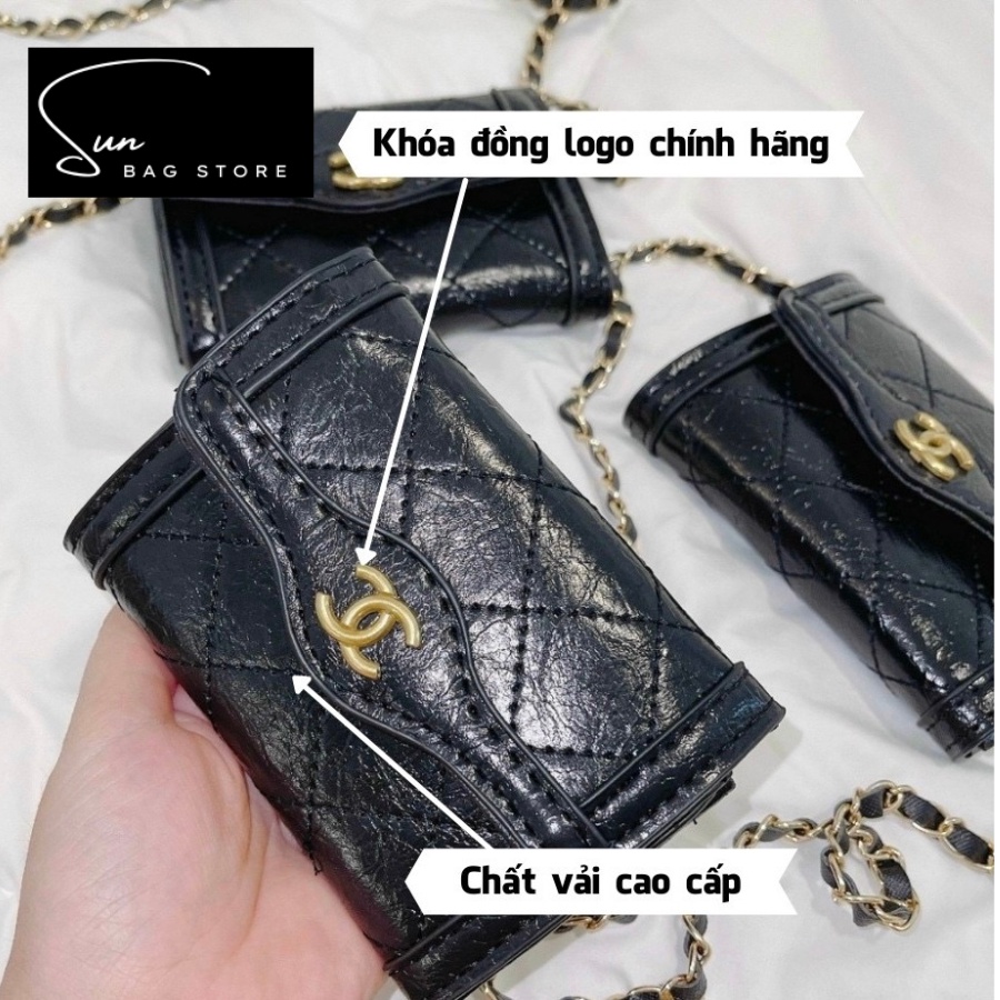Ví nữ ngắn cầm tay, đựng thẻ, điện thoại, chìa khóa dùng đi chơi đi học, da cao cấp size 12cm SB016