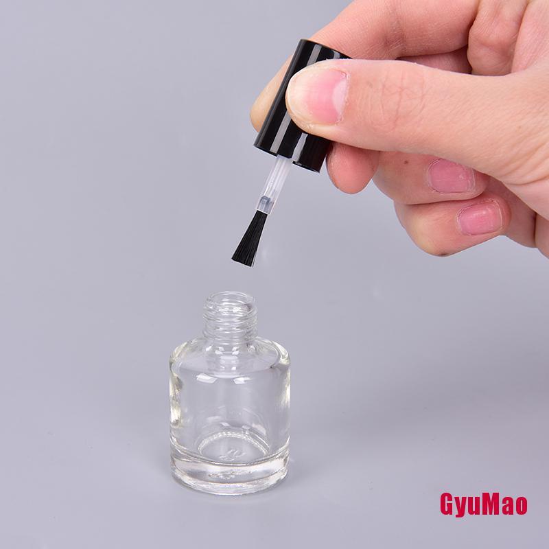 1 Lọ Thủy Tinh Rỗng Kèm Cọ Lau Chùi Móng Tay 5/10/15ml