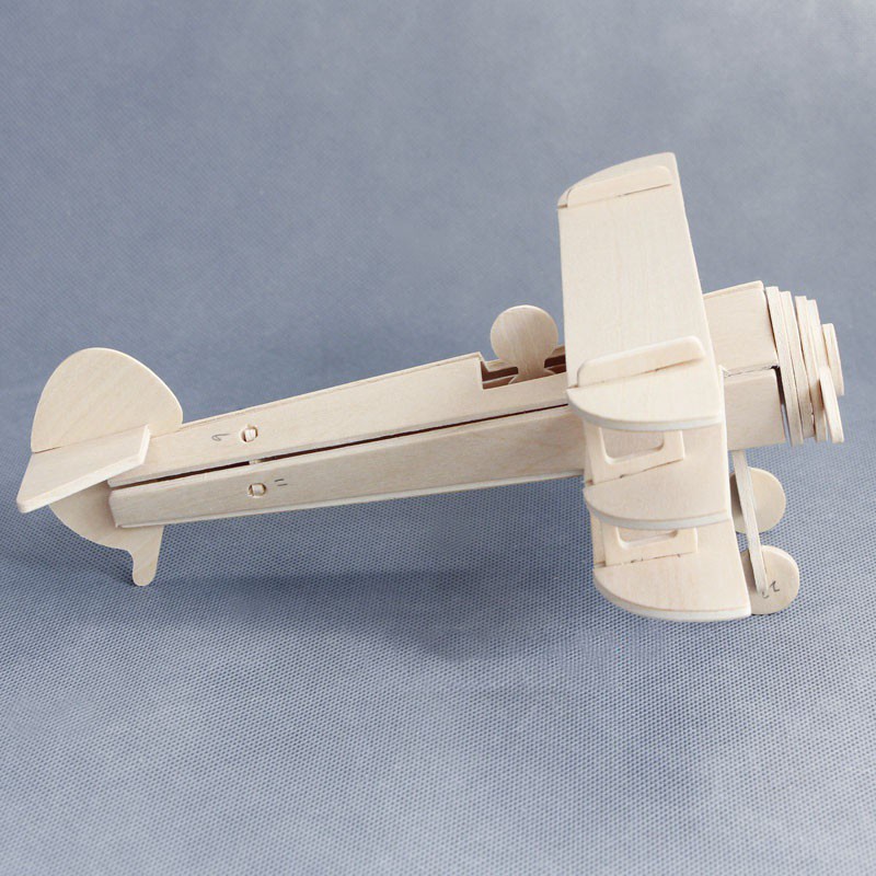 Đồ chơi lắp ráp gỗ 3D Mô hình Máy bay Spowith Triplan