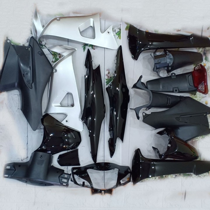 Dàn áo xe Wave RS - wave alpha - wave s100, PHANH CƠ-KHÓA TRÒN nhựa ABS nguyên sinh màu Đen đời 2006-2016