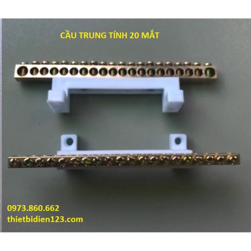 Cầu đấu trung tính loại tốt - chịu tải lớn - Cầu mát 0v -TBĐ -Thiết bị điện giá tốt
