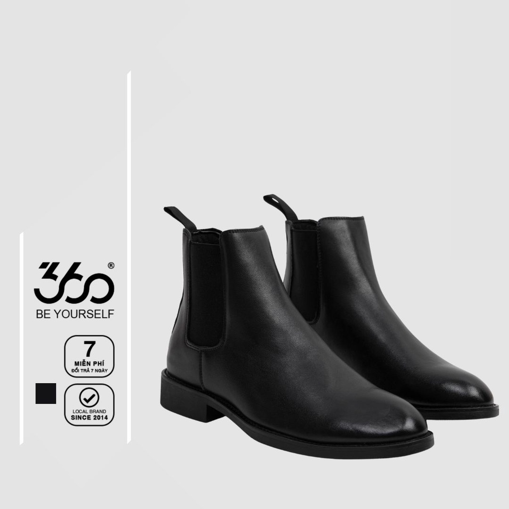 Giày Chealsea Boot nam 360 Boutique cao cổ chất da chống nhăn cao cấp - GIACN312