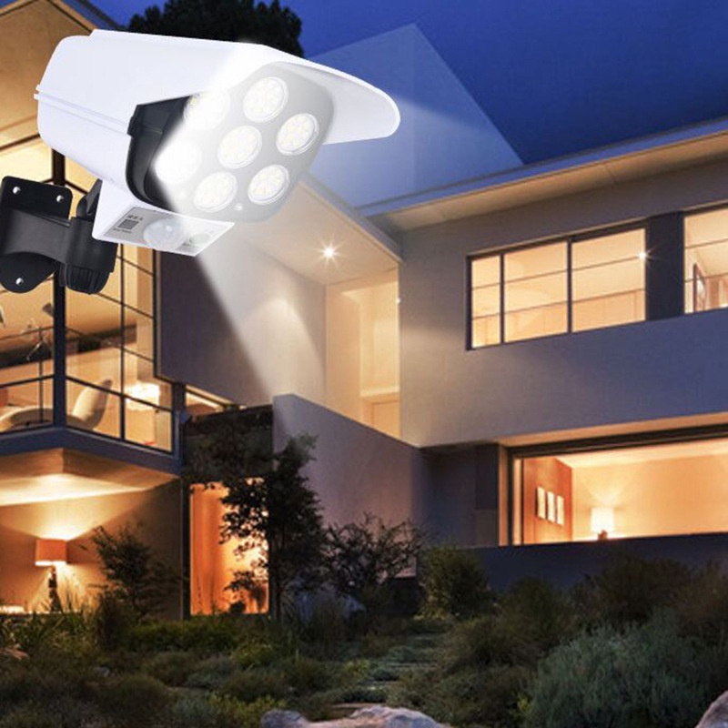 Đèn năng lượng mặt trời giả camera cảm ứng tự động bật tắt có điều khiển, đèn giả camera chống trộm | BigBuy360 - bigbuy360.vn