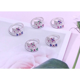 Mẫu nhẫn hello kitty bạc cao cấp, dễ thương xinh xắn dành tặng bé yêu