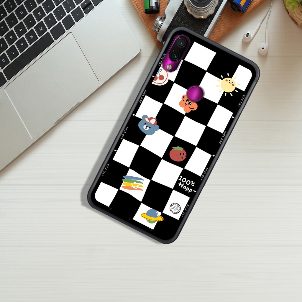 Ốp Lưng XIAOMI 1EDMI 7 - REDMI NOTE 7 - REDMI NOTE 7 PRO, In Hình &quot;Black Heart&quot; Phong Cách Đẹp.