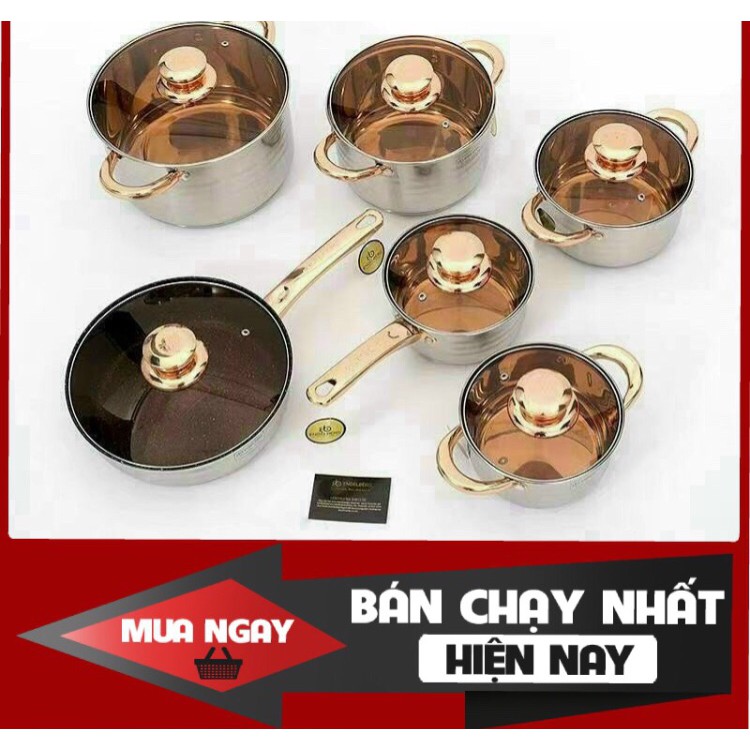 🍒Bộ nồi ANGELBERG 6 món 12 chi tiết nhập khẩu từ Đức