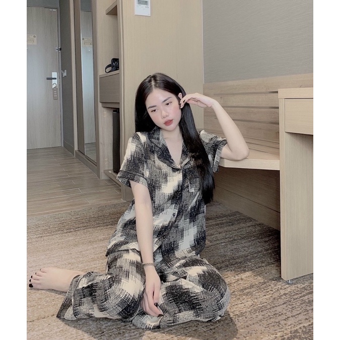 bộ mặc nhà pijama mango 40kg đến 60kg (ảnh thật kèm video thật)