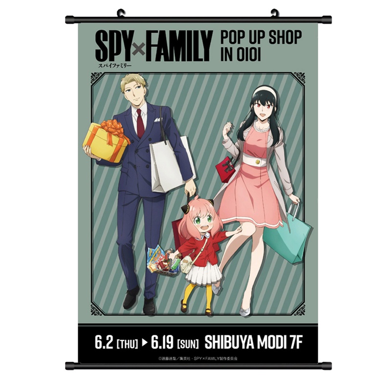 Poster Dán Tường Trang Trí In Hình Nhân Vật Anime Spy X Family Phong Cách Vintage