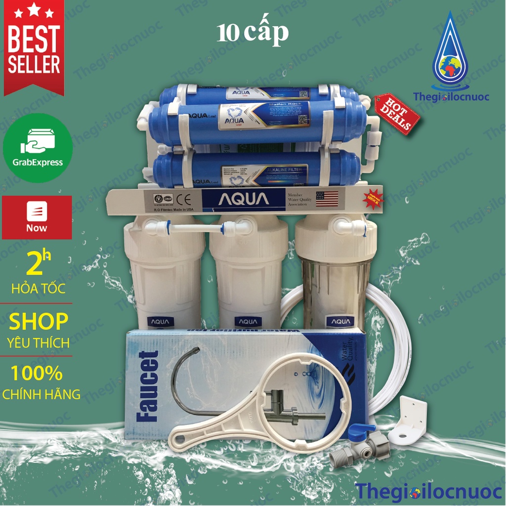 Máy lọc nước AQUA 11 cấp UV công nghệ UF không nước thải