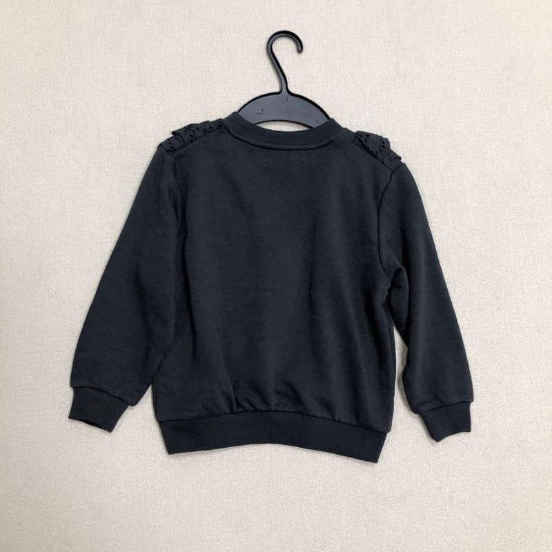 Áo thun dài tay bé gái đen HM 1-10 tuổi 🌈 Áo phông trẻ em cotton xuất dư 0822