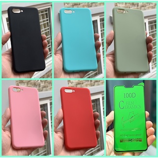 Ốp dẻo a3s/a5/a12e/realme c1/realme 2 + kính cường lực dẻo