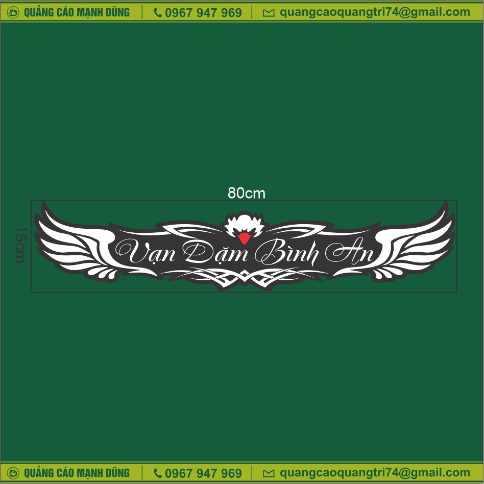 Tem Dán Xe Tải🐷𝑭𝑹𝑬𝑬𝑺𝑯𝑰𝑷🐷Vạn Dặm Bình An🐷đủ các màu-phản quang | BigBuy360 - bigbuy360.vn