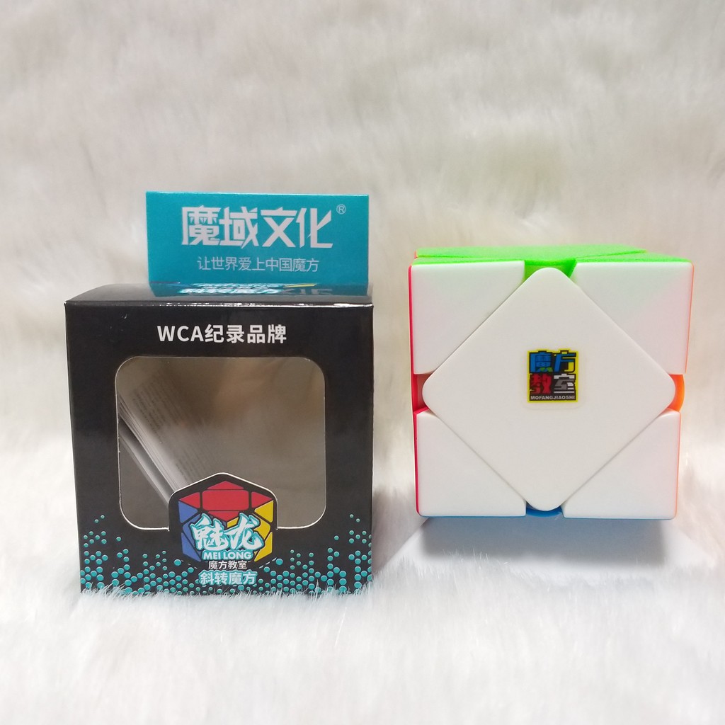 [Freeship] Rubik Skewb biến thể Mofangjiaoshi Skewb Stickerless không viền