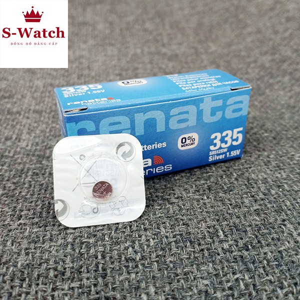 Pin đồng hồ 335 SR512SW Renata chính hãng Thụy Sỹ - Vỉ 1 viên