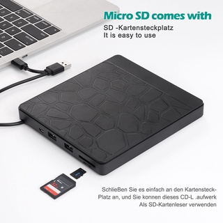 Đầu đọc đĩa DVD USB 3.0 Type-C CD/ DVD-RW cho Mac PC Windows
