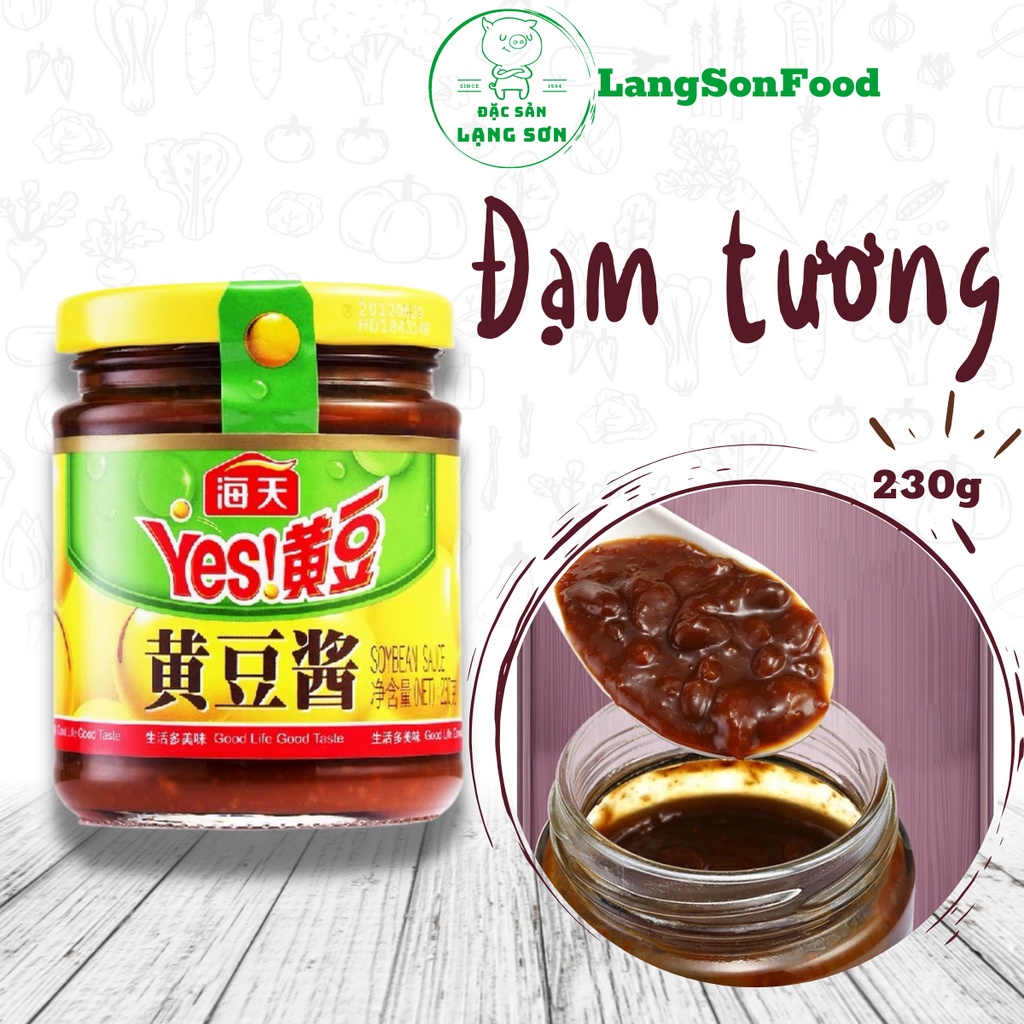 Đạm tương, tương đậu nành, tàu choong Hải Thiên lọ 230g chuẩn gia vị Trung Quốc