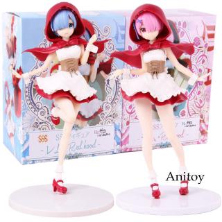Mô hình nhân vật RAM REM Red hood trong re : Zero độc đáo