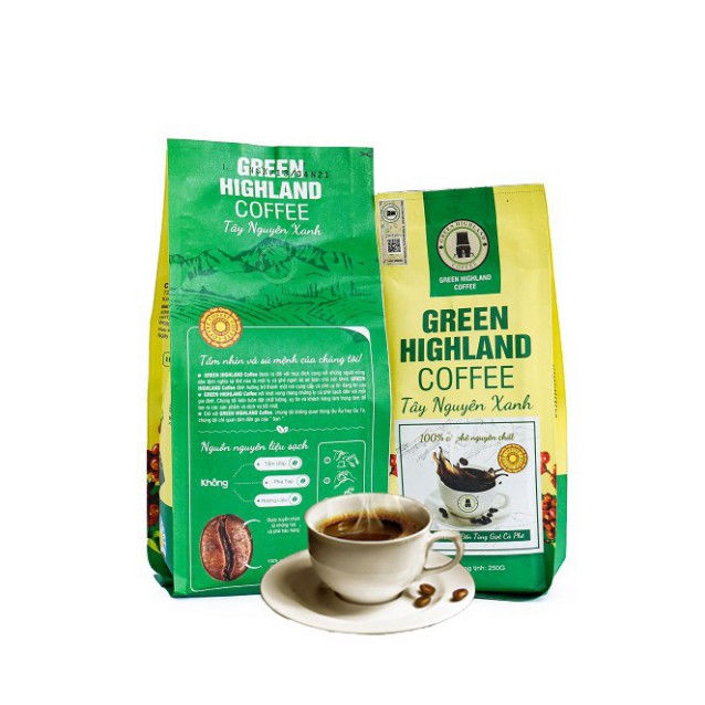 CÀ PHÊ NGUYÊN CHẤT - GREEN HIGHLAND COFFE - TÂY NGUYÊN XANH