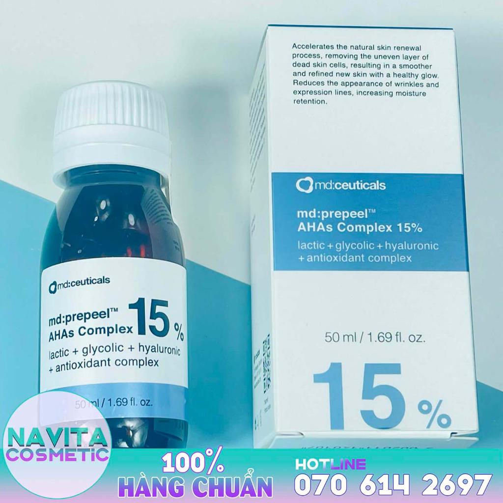 Dung Dịch Peel Căng Bóng Trắng Sáng Da MD Ceuticals MD Prepeel Ahas Complex