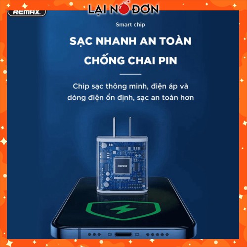 Củ sạc nhanh 20W Remax RP-U88, chíp sạc thông minh sạc nhanh an toàn - Bảo hành 12 tháng