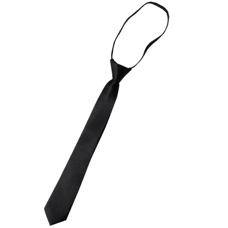 Cà Vạt Đen Siêu Mỏng 3CM Phong Cách Nhật Hàn Cho Nam Nữ