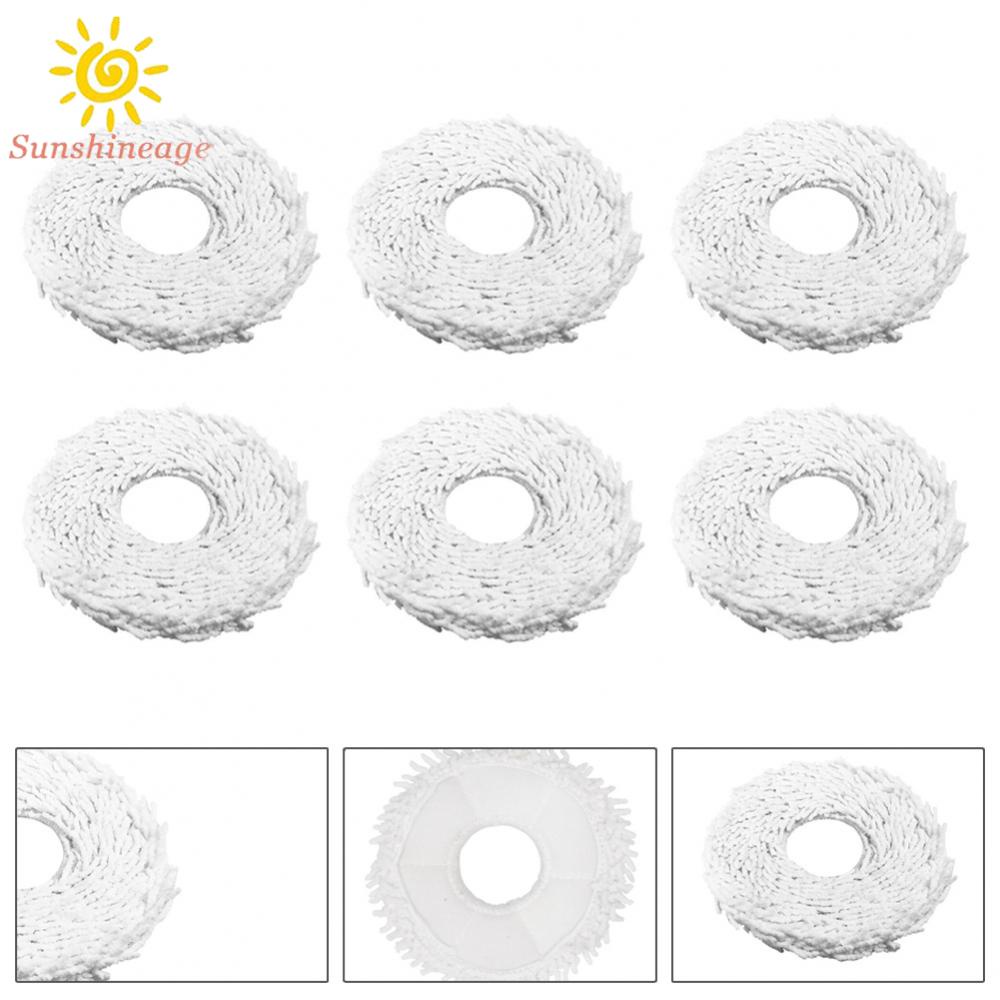 SUNAGE- ~6 Pack Mop Cloth For Bot W10 &amp; W10 Pro Self-Cleaning Vacuum Cleaner Part New【SUNAGE-HOT Fashion】
