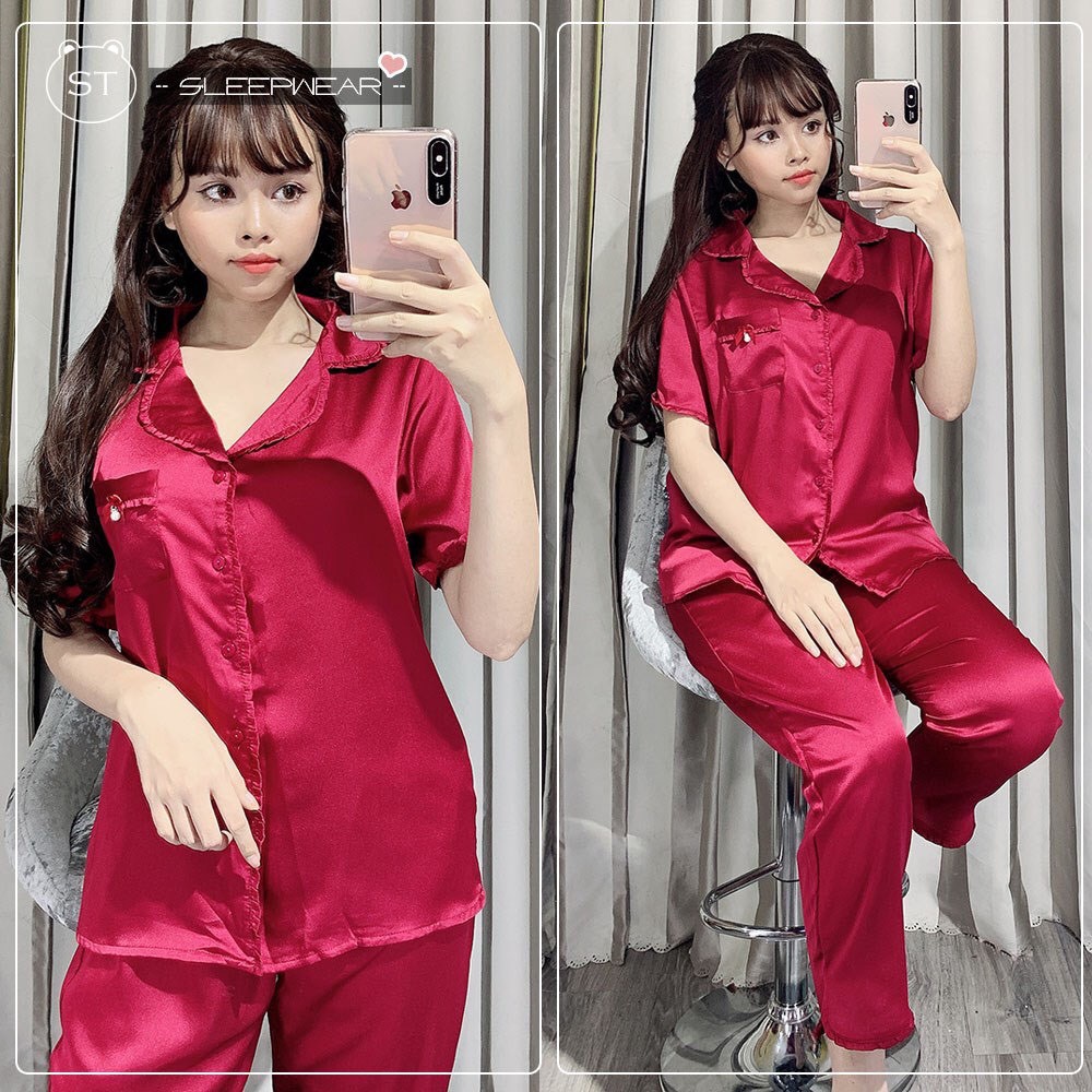 ✪ SIÊU SALE - [LỤA BÈO DÀI] BỘ LỤA BÈO TAY NGẮN QUẦN DÀI ✪ | BigBuy360 - bigbuy360.vn