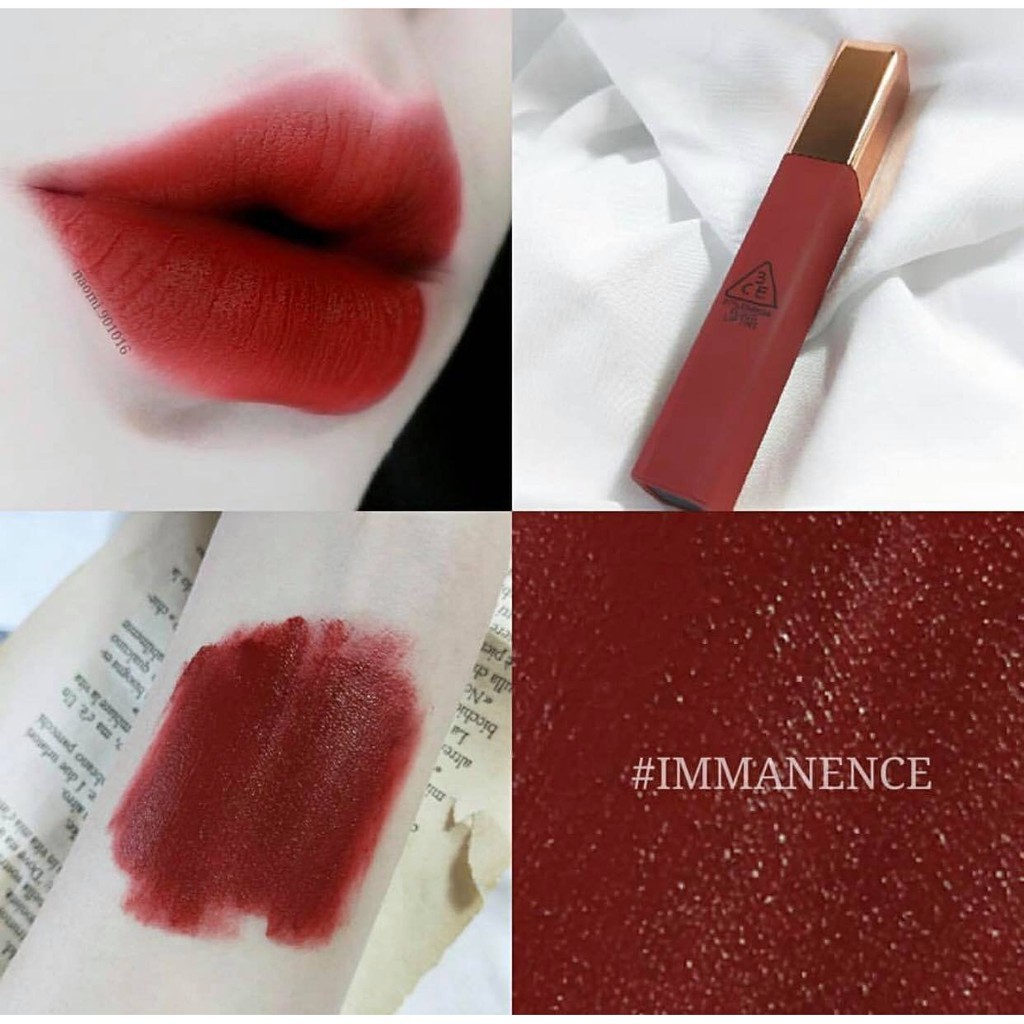 Son 3CE Cloud Lip Tint  #Immanence - Màu đỏ trầm