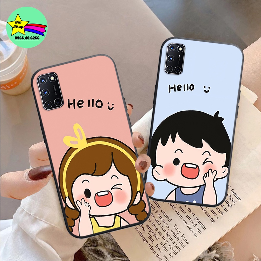 Ốp lưng Oppo A52 / Oppo A92 in hình cặp đôi đang yêu , dễ thương , trẻ trung , đáng yêu, xinh xắn.