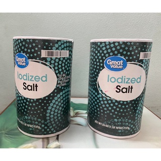Muối iốt iodized salt mỹ 737g