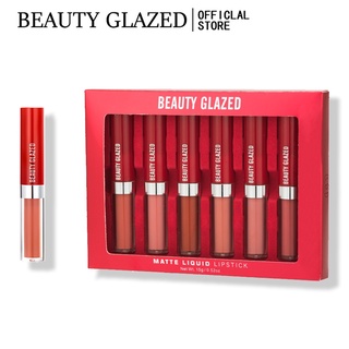 Set 6 thỏi son kem BEAUTY GLAZED tông nhung lì chống nước lâu trôi
