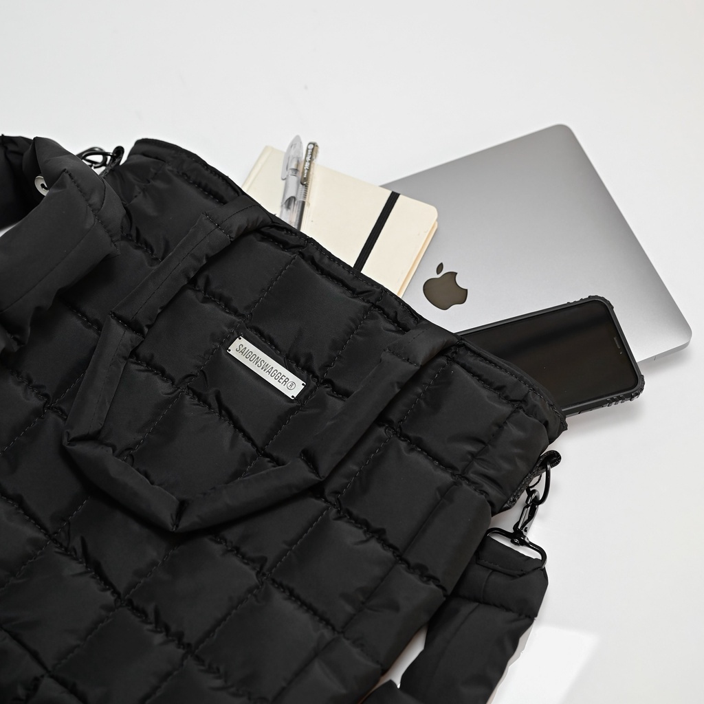 Túi Tote Chần Bông SAIGON SWAGGER® NOIR PUFFER TOTE BAG