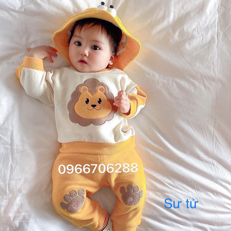 [SIÊU SALE] Bộ quần áo trẻ em dài tay thun cotton co dãn 4 chiều cho bé từ 0-5 tuổi