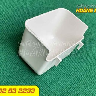 Máng ăn chống vãi  cho chim câu loại bo góc dễ vệ sinh.
