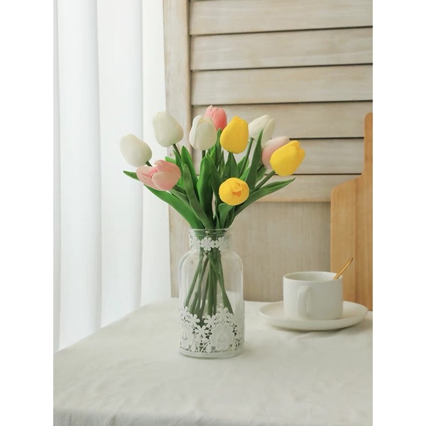 1 bông hoa tulip dùng trang trí decor phòng ngủ, phòng khách và tại các sự kiện - Dungcunhabephd