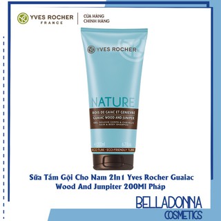 [CHÍNH HÃNG] Sữa Tắm Gội Cho Nam 2In1 Yves Rocher Guaiac Wood And Juniper 200ml Pháp
