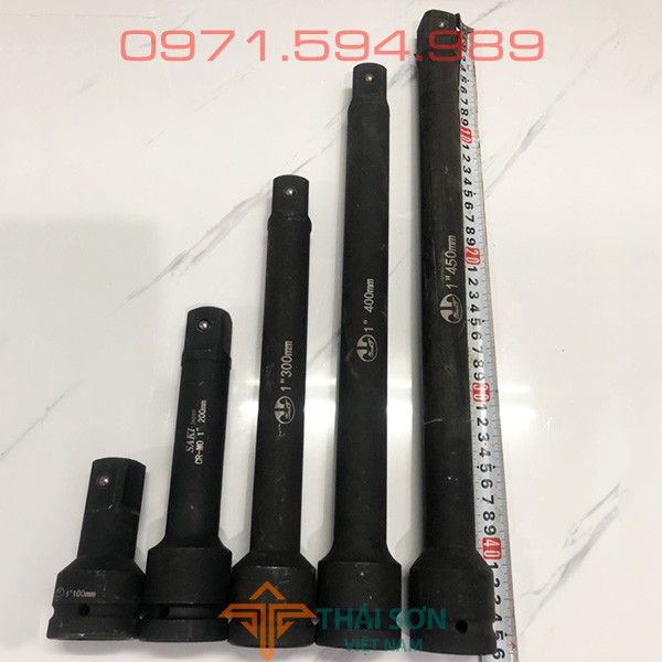 Tay nối 1" inch,  tay nối dài đầu khẩu cỡ 1",  tay nối dài khẩu cỡ 1". Hàng chất lượng cao, siêu cứng, siêu bền