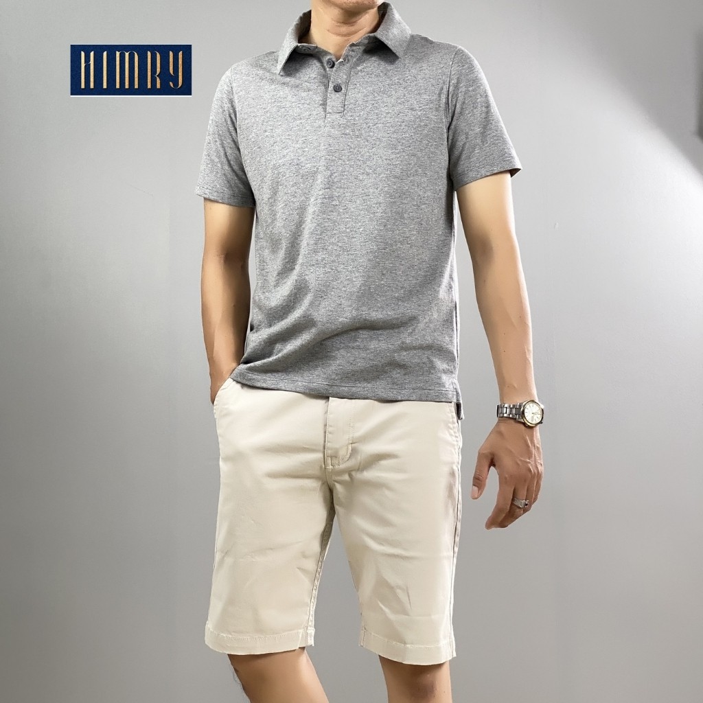 Áo thun nam polo HIMRY thiết kế vải cotton cao cấp ngắn tay cực sang trọng và lịch lãm | BigBuy360 - bigbuy360.vn