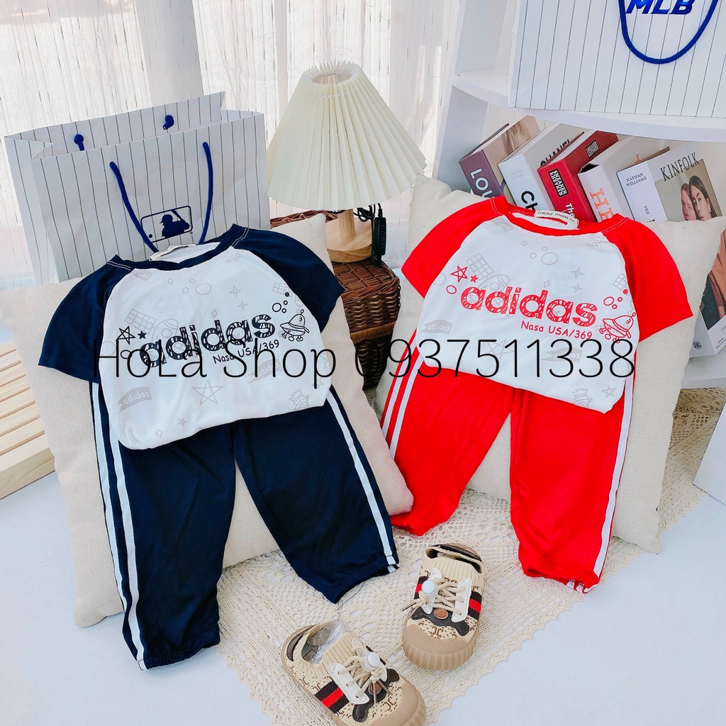 Bộ Adida Quần Dài Ngắn Tay Minky Mom Thun Lạnh-Th113