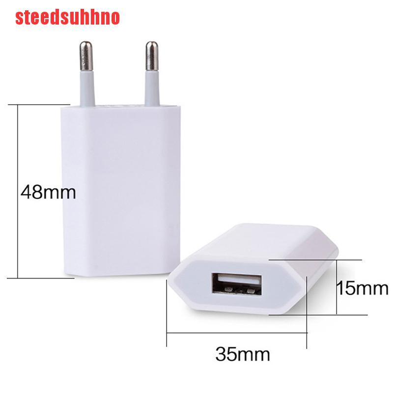 Củ Sạc Phích Cắm Eu Usb Ac Cho Iphone Samsung