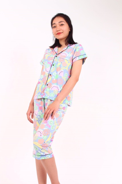 BỘ UMI YELLOW LỬNG THUN PIJAMA