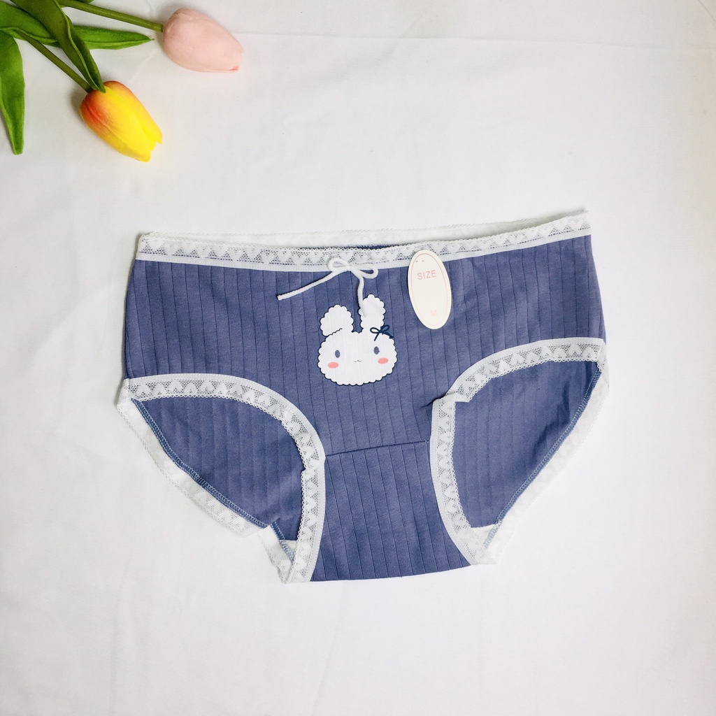 Quần Lót Cotton Dễ Thương Phối Nơ Mềm Mịn S1