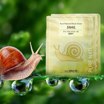 Mặt Nạ Tinh Chất Ốc Sên The Saem Pure Natural Mask Sheet Ngăn Ngừa Lão Hóa 20ml