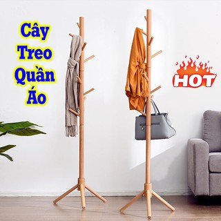 Cây Treo Quần Áo Bằng Gỗ , Kệ Sào Treo Đồ Hiện Đại Phong Cách Hàn Quốc Su..Home