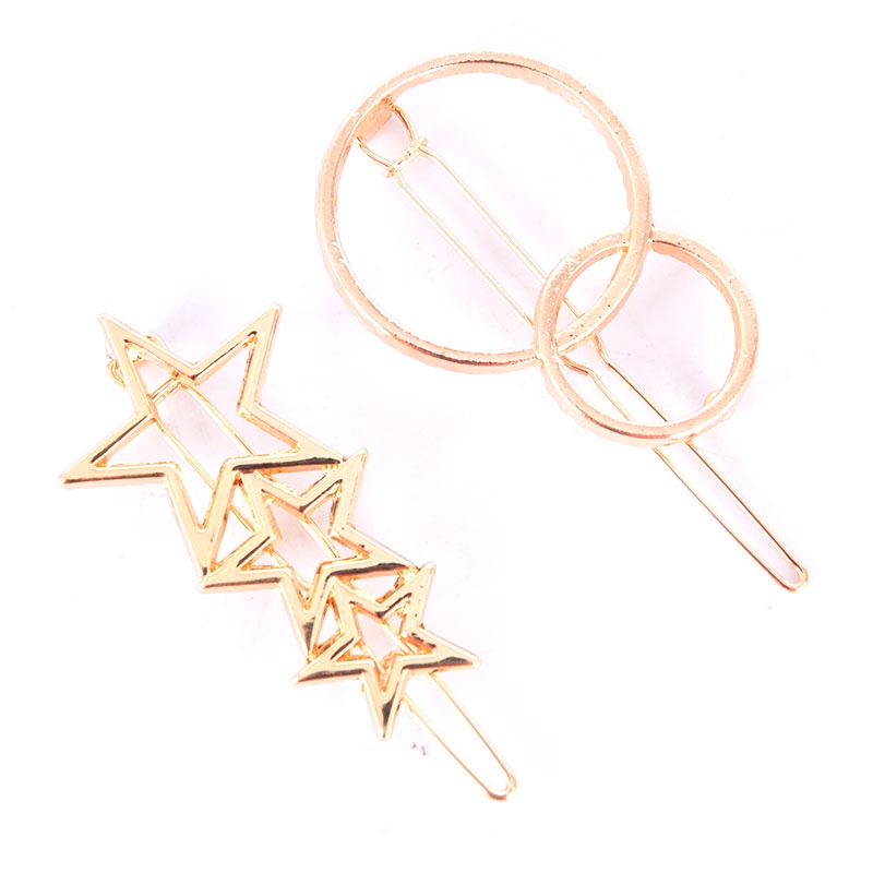 Kẹp Tóc Bằng Kim Loại Thiết Kế Đục Lỗ Thời Trang Cho Nữ