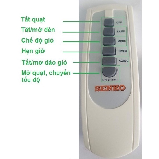 Điều Khiển/remote quạt senko