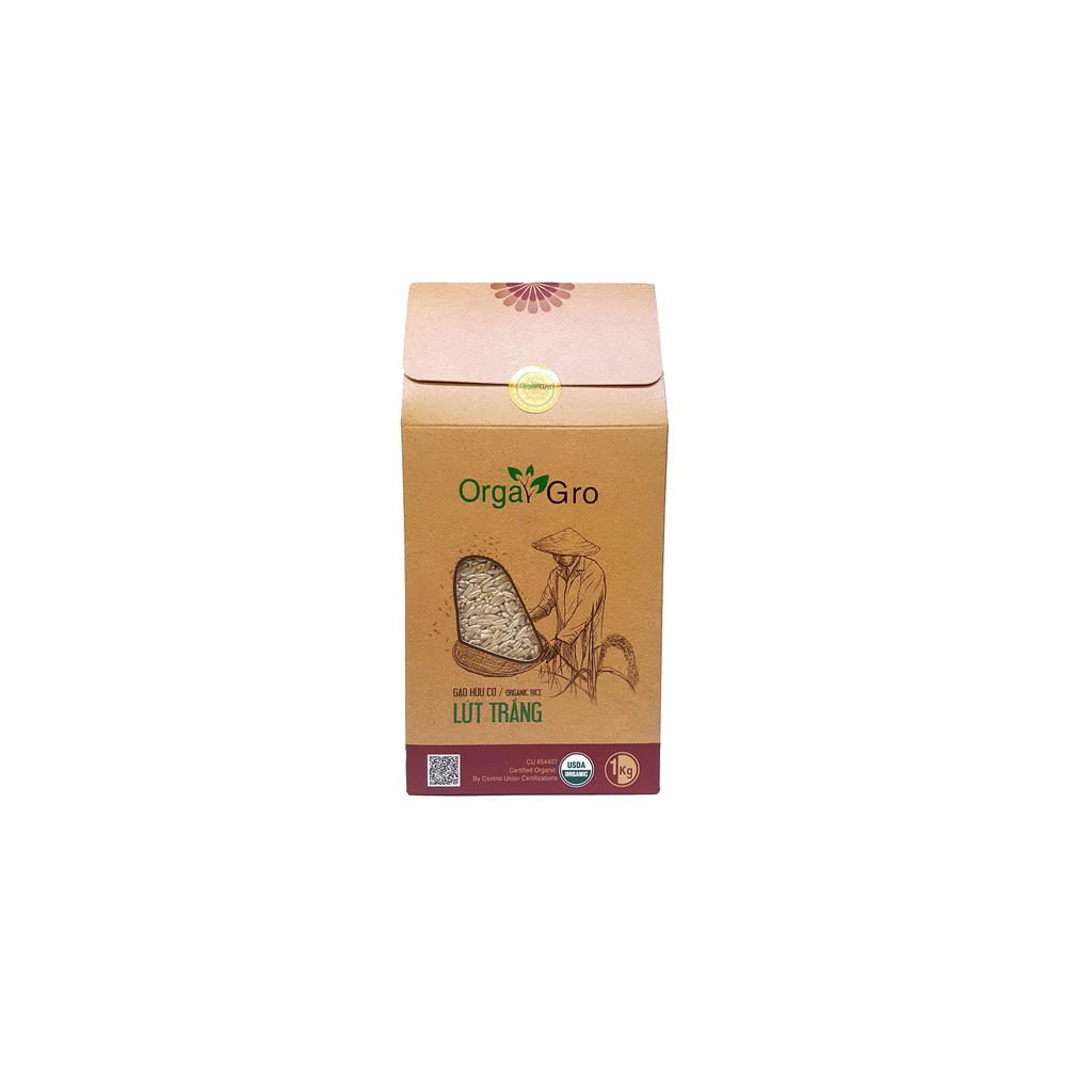 Gạo lứt trắng hữu cơ USDA (1kg)