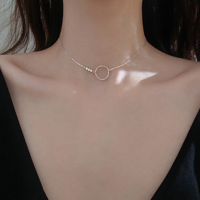 Dây chuyền kim cương Thời trang dây chuyền phụ nữ Hàn Quốc dây chuyền, vòng cổ thanh lịch vòng cổ