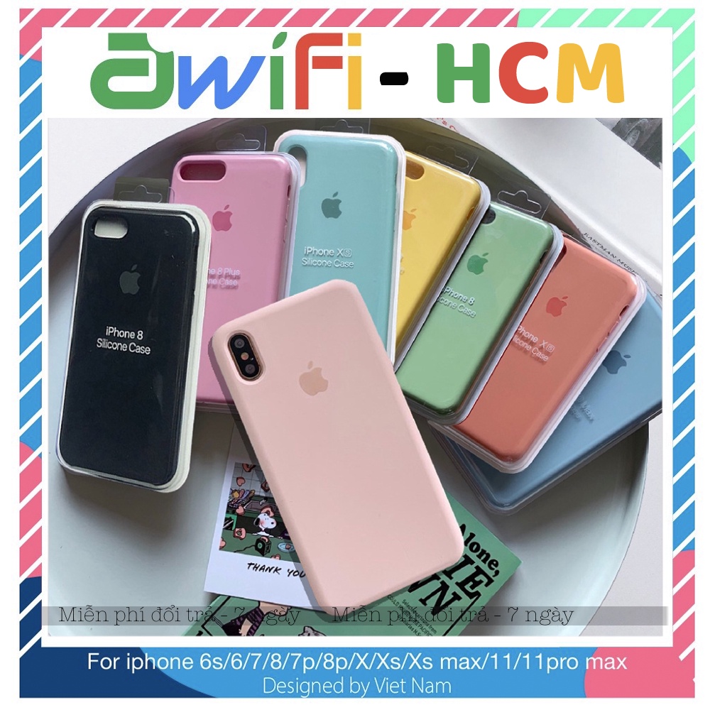Ốp lưng iphone chống bẩn táo viền 5/5s/6/6plus/6s/6splus/7/7plus/8/8plus/x/xr/xs/11/12/pro/max/plus/promax - Awifi Case